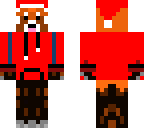 christmas red panda in hoodie