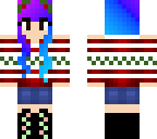 winter girl with reindeer antlers