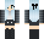 blue hair flannel 