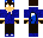 blue herobrine fox boy