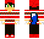 christmas fox with blue tail