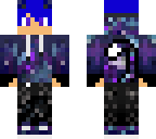 galaxy boy with blue hair
