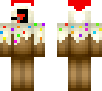 screaming cake with santa hat