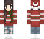 a brunette christmas skin