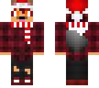 christmas flannel wolf boy
