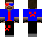 cool red and blue steve