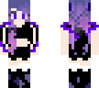 purple and black demon teen