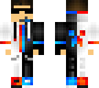 red and blue half and half