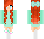 redhead shirtdress girl