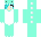 light teal dino girl