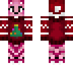 pink christmas wolf