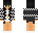 white dress and black and white coat