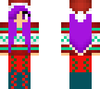 blue and purple christmas girl