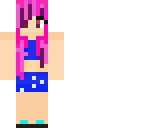 cute girl pink haired girl
