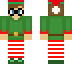 christmas elf with glasses