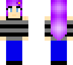 purple hair girl