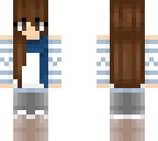 winter skin with scarf
