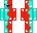 blue and red
