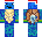 blue turtle christmas skin