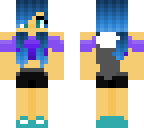 cute blue wolf girl