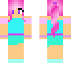 pink candy ponytail girl