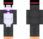 purple bowed penguin