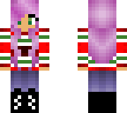 vee purple hair normal eyes human x-mas