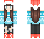 blue sweater santa hat ver