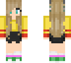 girl with cyan eyes and yellow coat edit 2