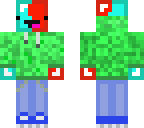red and blue derp skin