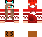 christmas fox girl