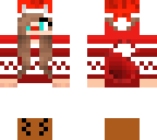 christmas fox girl