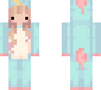 pink hair onesie girl