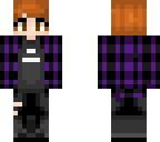 purple black flannel