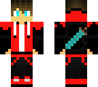 red sweat shirt diamond sword