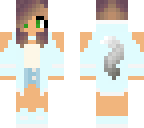 teal wolf girl this is my skin now