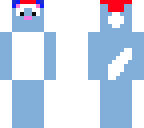 christmas blue cat