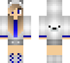 edited polar bear girl