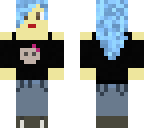 blue haired emo girl