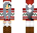 christmas wolf girl