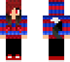 ash in a red and blue jacket