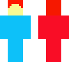 blue and red