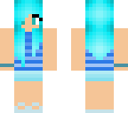 blue haired girl