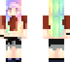contrast rainbow hair