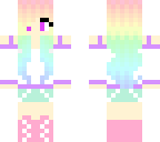 rainbow hair gamer girl