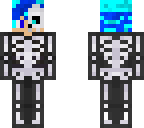 half  skeleton half man