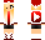 red youtube girl with santa hat