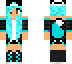 blue haired girl wth tail 