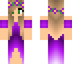 purple gown