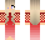 red gradient dress